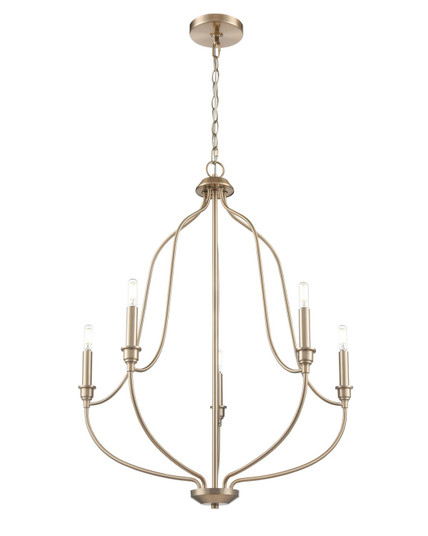 Senoia Five Light Chandelier in Modern Gold (59|98005MG)
