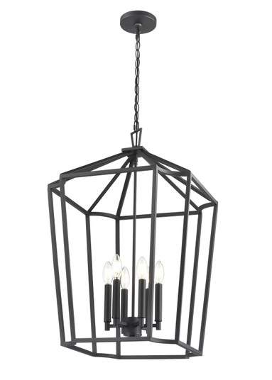 Hylena Six Light Chandelier in Textured Black (59|91806TBK)