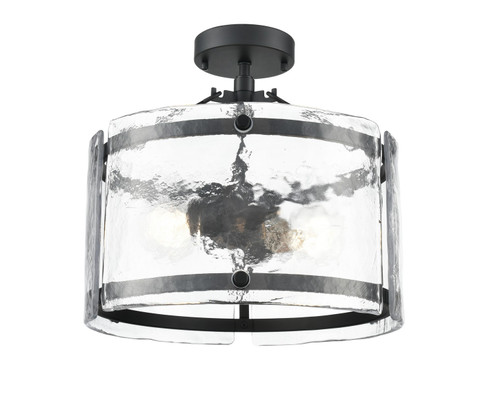 Bennetti Two Light Semi-Flush Mount in Matte Black (59|47002MB)