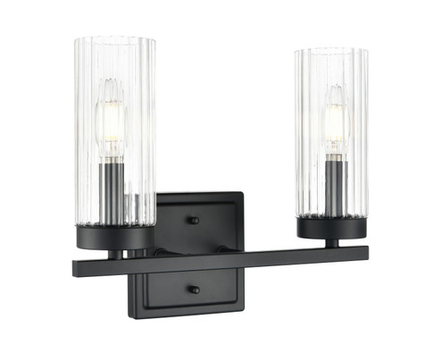 Iversen Two Light Vanity in Matte Black (59|46002MB)