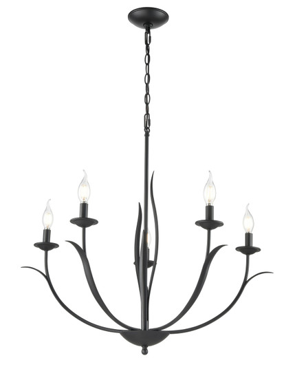 Charlize Five Light Chandelier in Matte Black (59|44105MB)