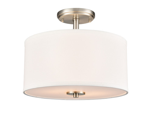 Guyten Two Light Semi-Flush Mount in Brushed Nickel (59|41102BN)
