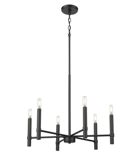 Skyva Six Light Chandelier in Matte Black (59|25606MB)