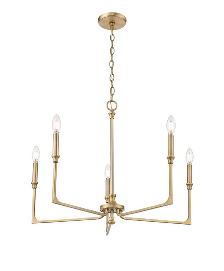 Azara Five Light Chandelier in Vintage Brass (59|25305VB)