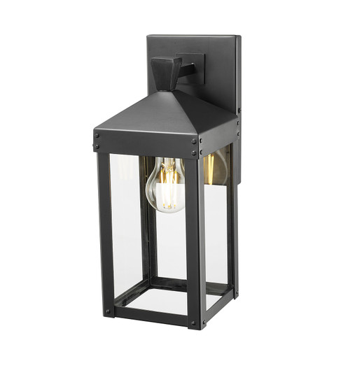 Yates One Light Outdoor Wall Sconce in Powder Coated Black (59|22901PBK)