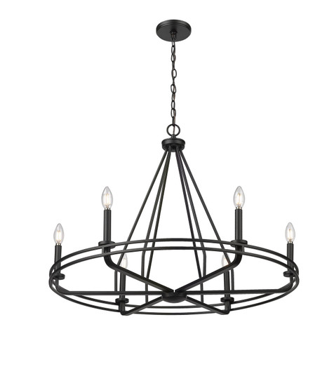 Jody Six Light Chandelier in Matte Black (59|21606MB)