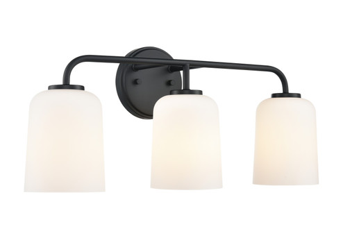 Laphia Three Light Vanity in Matte Black (59|214203MB)