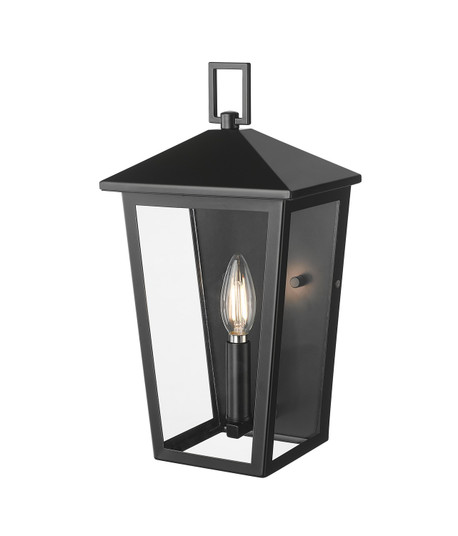 Munger One Light Outdoor Wall Sconce in Powder Coated Black (59|198101PBK)