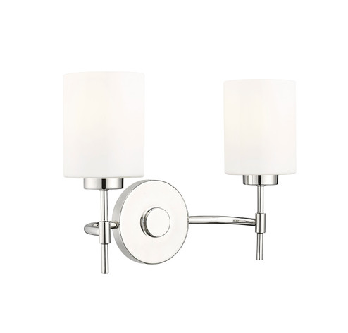 Keylee Two Light Vanity in Polished Nickel (59|19602PN)