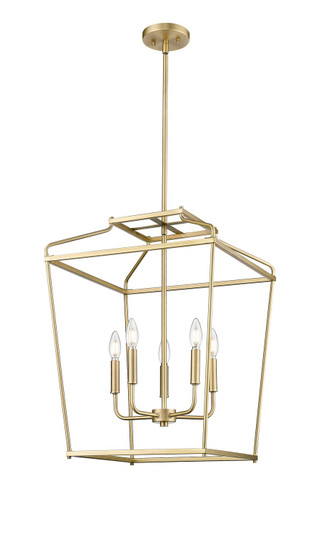 Nellita Five Light Pendant in Vintage Brass (59|19005VB)