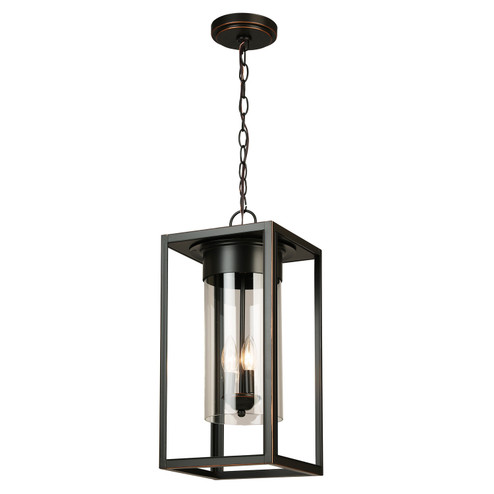 Walker Hill Three Light Outdoor Pendant in Oil Rubbed Bronze (217|203668A)