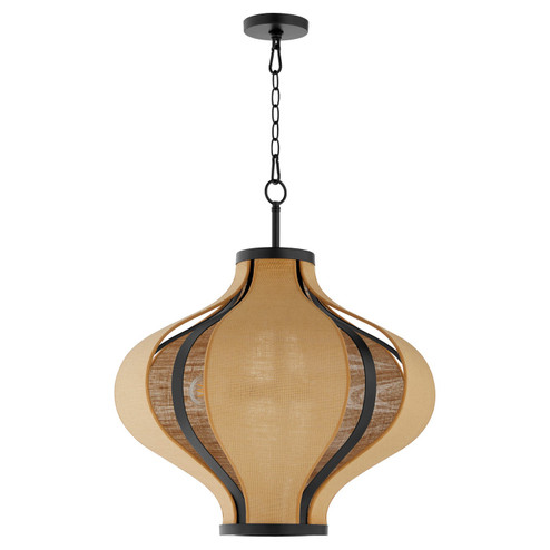 Monroe Three Light Pendant in Matte Black (19|892359)