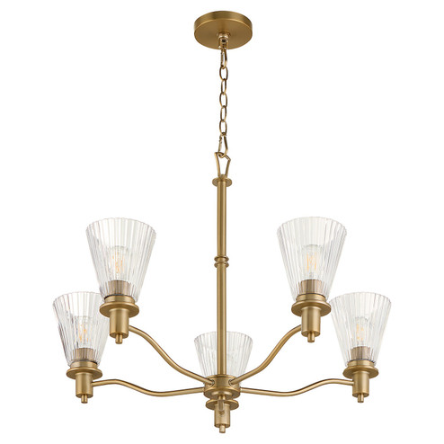 Lawton Five Light Chandelier in Brushed Brass (19|6803547)
