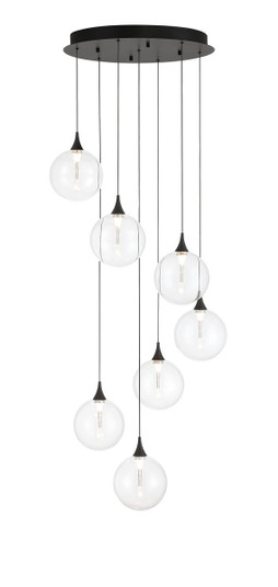 Iissa Seven Light Chandelier in Black (40|48929011)