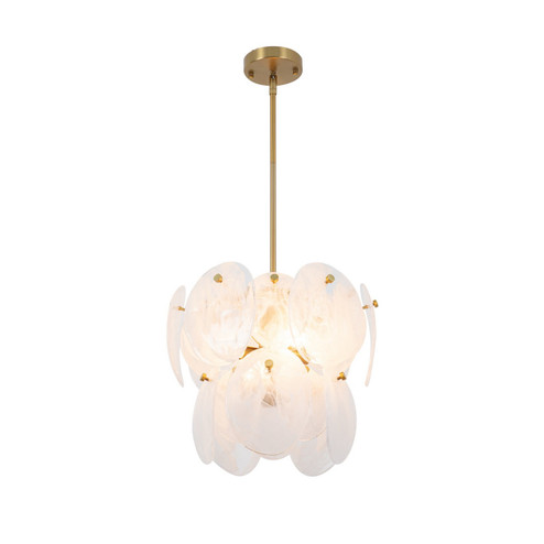 Lily Four Light Pendant in Brushed Brass (78|AC12210BR)