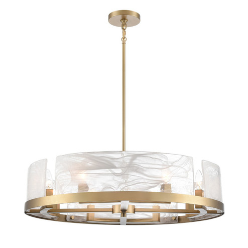 Skye Eight Light Chandelier in Brass (78|AC12178BR)