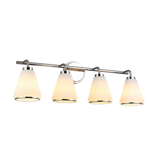 Zoey Four Light Bathroom Vanity in Polished Nickel (78|AC12124PN)