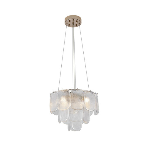 Bianca Five Light Pendant in Polished Nickel, Crystalline (78|AC12051CR)