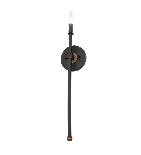 Verheven One Light Wall Sconce in Textured Black & Brushed Gold (57|283603)
