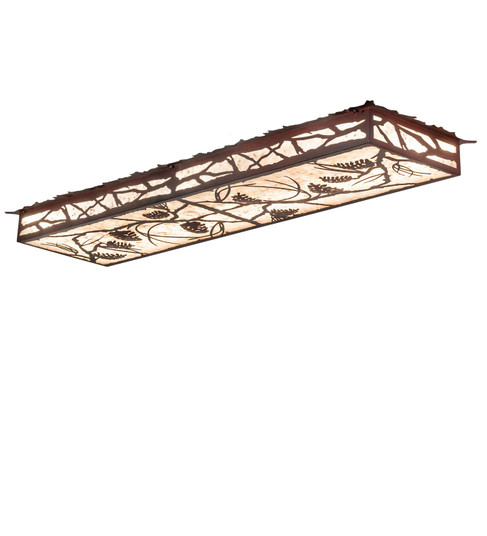 Whispering Pines LED Flushmount in Wrought Iron On Rust & Gloss White (57|280392)