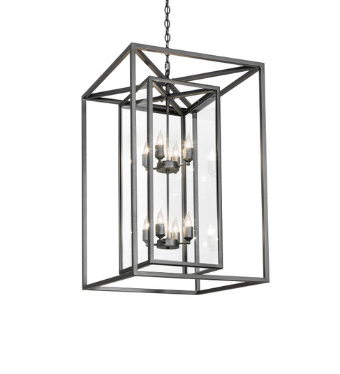 Kitzi Box Eight Light Pendant in Wrought Iron (57|278846)