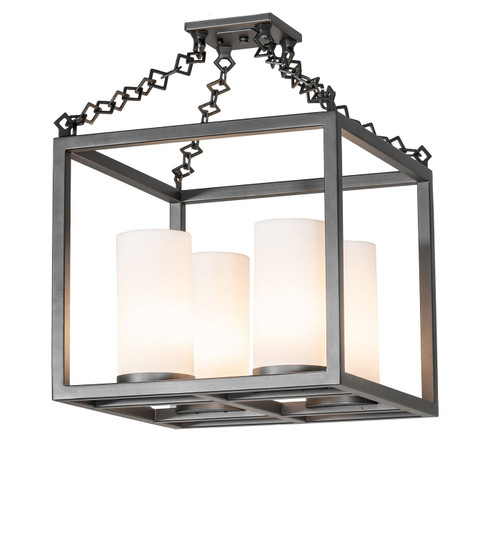 Kitzi Four Light Pendant in Wrought Iron Frosted (57|275874)