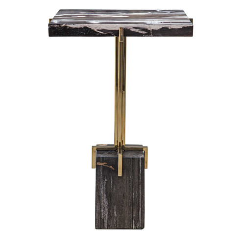 Rowman Accent Table in Gold (52|50109)