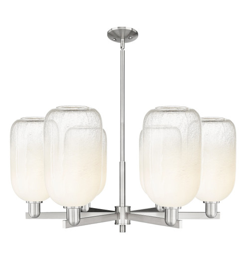 Arcadia Six Light Chandelier in Satin Nickel (405|7166CRSNG4827OP)