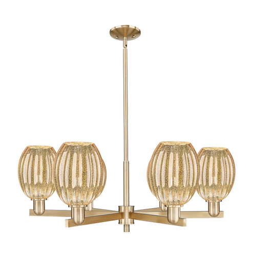 Arcadia Six Light Chandelier in Champagne Bronze (405|7166CRCBG4596ME)