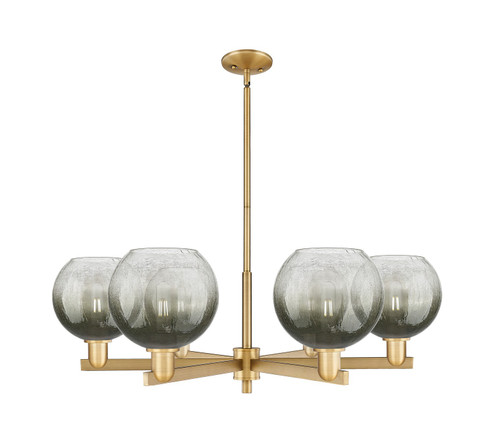 Arcadia Six Light Chandelier in Brushed Brass (405|7166CRBBG4838SL)