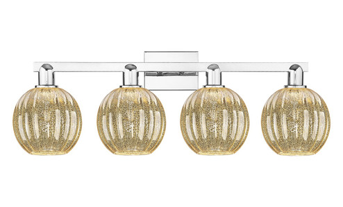 Arcadia Four Light Bath Vanity in Polished Chrome (405|7164WPCG4587ME)