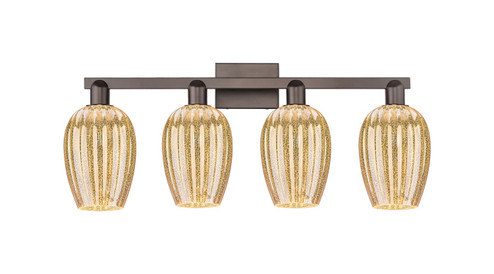 Arcadia Four Light Bath Vanity in Oil Rubbed Bronze (405|7164WOBG4576ME)