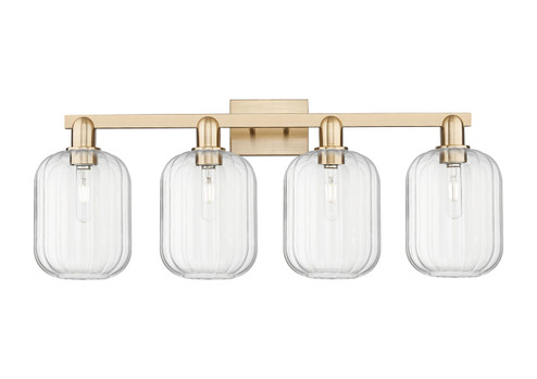 Arcadia Four Light Bath Vanity in Champagne Bronze (405|7164WCBG4607CL)