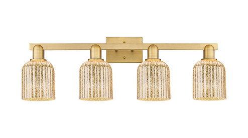 Arcadia Four Light Bath Vanity in Brushed Brass (405|7164WBBG5595ME)