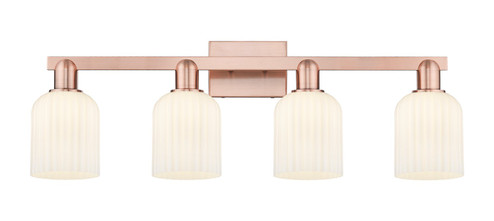 Arcadia Four Light Bath Vanity in Antique Copper (405|7164WACG5595GWH)