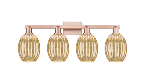 Arcadia Four Light Bath Vanity in Antique Copper (405|7164WACG4596ME)