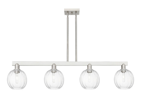 Arcadia Four Light Island Pendant in Brushed Satin Nickel (405|7164ISNG4587CL)