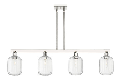 Arcadia Four Light Island Pendant in Polished Nickel (405|7164IPNG4607CL)