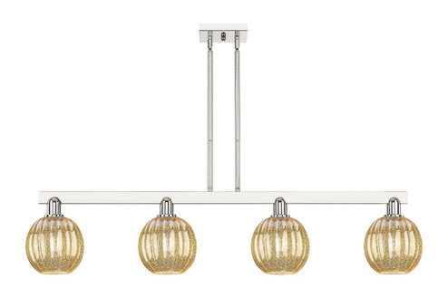 Arcadia Four Light Island Pendant in Polished Nickel (405|7164IPNG4587ME)