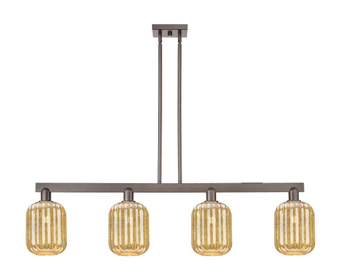Arcadia Four Light Island Pendant in Oil Rubbed Bronze (405|7164IOBG4607ME)