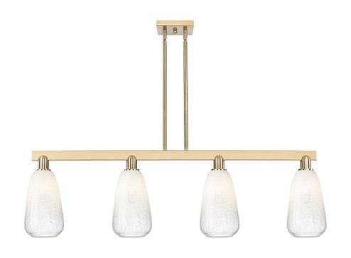 Arcadia Four Light Island Pendant in Champagne Bronze (405|7164ICBG4806OP)