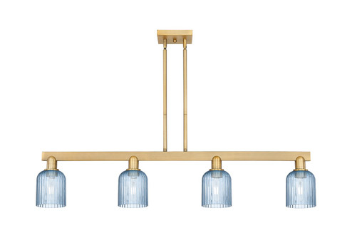 Arcadia Four Light Island Pendant in Brushed Brass (405|7164IBBG5595BL)