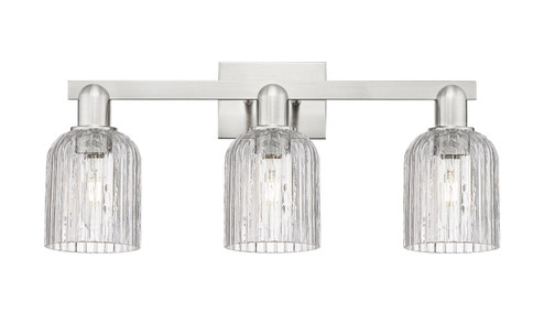 Arcadia Three Light Bath Vanity in Brushed Satin Nickel (405|7163WSNG5595CL)