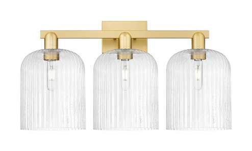 Arcadia Three Light Bath Vanity in Satin Gold (405|7163WSGG5598SDY)