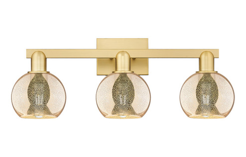 Arcadia Three Light Bath Vanity in Satin Gold (405|7163WSGG1286)