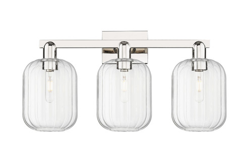Arcadia Three Light Bath Vanity in Polished Nickel (405|7163WPNG4607CL)