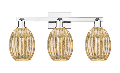 Arcadia Three Light Bath Vanity in Polished Chrome (405|7163WPCG4596ME)