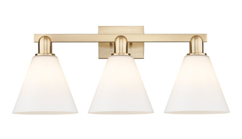 Arcadia Three Light Bath Vanity in Champagne Bronze (405|7163WCBGBC81)
