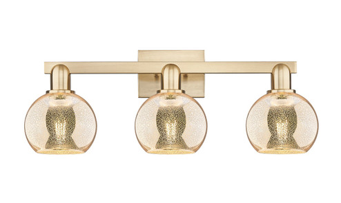 Arcadia Three Light Bath Vanity in Champagne Bronze (405|7163WCBG1286)