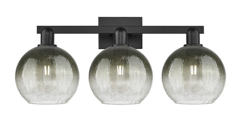 Arcadia Three Light Bath Vanity in Matte Black (405|7163WBKG4838SL)